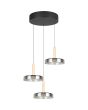 Trio Celeste 354930332 verchroomd glazen hanglamp