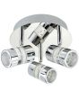 Searchlight Bubbles 4413cc chromen badkamerlamp met drie spotjes met bellen in de spot