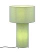 Trio Bale 505200149 brandende tafellamp met zowel de voet als de kap van pistache groen textiel
