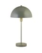 Searchlight Mushroom EU60231GR brandend groen metalen tafellampje met half ronde kap van metaal