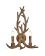 Searchlight Stag 6412-2BR wandlamp in de vorm van een gewei met twee kaarslampen