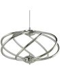 Searchlight Magic 6500-7CC chromen hanglamp met zeven armen samen een ovaal vormend met LED strips aan de binnenzijde