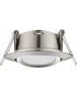 Trio Rila 650310107 staalkleurige kantelbare inbouwspot met geïntegreerde LED achter mat glas