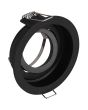 Trio Kenai 651500132 zwarte kantelbare verzonken rond metalen inbouwspot voor GU10 lampen
