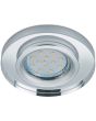 Trio Pirin 652100152 ronde inbouwspot met rand van transparant glas