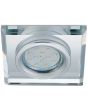 Trio Pirin 652200152 vierkante inbouwspot met rand van transparant glas