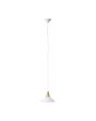Brilliant Pastell 74270/05 hanglamp met wit piramidevormig glazen kap met houten houder