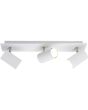 Trio Marley 802400301 witte spot met rechthoekige plafondplaat en drie cilindervormig spotjes met GU10 lamp