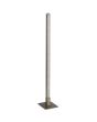 Searchlight Tribeca staal kleurige tafellamp van 50cm hoog met rechtopstaande rechthoekige paal met LED strip en touchdimmer