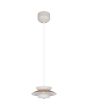 Reality Amarila warm grijs met koffiebruin metalen hanglamp van 25cm in diameter met drie schaalvormige elementen