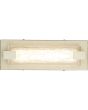 Searchlight Anchor 18380-32GO brandende goudkleurige wandlamp voor de badkamer met rechthoekig mat acryl voor geïntegreerde LED