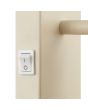 Wandlamp Arlo beige/hout 22cm