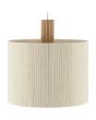 Hanglamp Arlo beige/hout 35cm