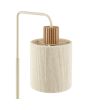 Tafellamp Arlo beige/hout 58cm