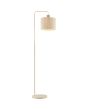 Vloerlamp Arlo beige/hout 160cm