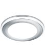 Trio Aura 652310106 chromen inbouwspot met LED paneeltje en LED rand
