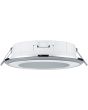 Trio Aura 652410106 zijaanzicht chromen inbouwspot met LED paneeltje en LED rand