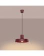 brandende bordeauxrood metalen hanglamp Bilo van 35 cm in diameter