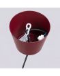 plafondkapje van de bordeauxrood metalen hanglamp Bilo van 35 cm in diameter