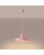 brandende roze metalen hanglamp Bilo van 35 cm in diameter