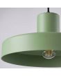 onderaanzicht saliegroen metalen hanglamp Bilo van 35 cm in diameter