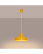 brandende geel metalen hanglamp Bilo van 35 cm in diameter