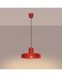 brandende rood metalen hanglamp Bilo van 35 cm in diameter