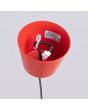 plafondkapje van de rood metalen hanglamp Bilo van 35 cm in diameter