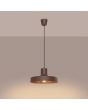 brandende bruin metalen hanglamp Bilo van 35 cm in diameter