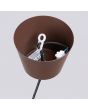 plafondkapje van de bruin metalen hanglamp Bilo van 35 cm in diameter