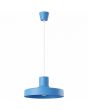 lichtblauw metalen hanglamp Bilo van 35 cm in diameter