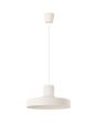 Sollux Bilo beige metalen hanglamp met een ronde kap van 35 cm en 18 cm hoogte
