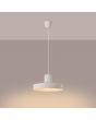 Brandende Sollux Bilo beige metalen hanglamp met een ronde kap van 35 cm en 18 cm hoogte