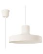 Sollux Bilo beige metalen hanglamp met een ronde kap van 35 cm en 18 cm hoogte