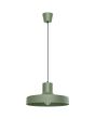 Sollux Bilo groene metalen hanglamp met een ronde kap van 35 cm en 18 cm hoogte
