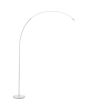 aluminium kleurige booglamp van 179 cm hoog met LED strip in de boog
