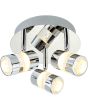 Searchlight Bubbles 4413cc brandende chromen badkamerlamp met drie spotjes met bellen in de spot