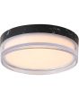 Plafondlamp Button LED zwart 23cm