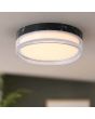 Plafondlamp Button LED zwart 23cm