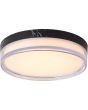 Plafondlamp Button LED zwart 30cm
