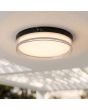 Plafondlamp Button LED zwart 30cm