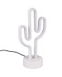 Trio Cactus R55220101 kinderlamp op batterijen met witte voet en LED buis als cactus gevormd