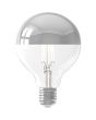 1101002600 8712879150732 Calex Kopspiegel G95 Chrome Straight filament 220-240V 3.5W 250lm 2300K E27 Dimbaar met LED dimmer brandend