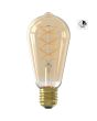 1001003800 8712879163381 Calex Day and Night Sensor Rustiek ST64 Goud Flex filament E27 3.5W 230LM 2200K 220-240V