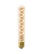 1001003000 8712879158745 Calex T32x185 Buis Goud Flex Filament 220-240V 2.5W 136lm 2100K E27 Dimbaar met LED dimmer brandend