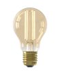 1101007300 8712879153061 Calex Standaard A60 Goud Straight filament 220-240V 7.5W 806lm 2100K E27 Dimbaar met LED dimmer brandend