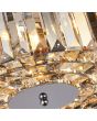 Onderaanzicht Searchlight Chapeau hanglamp van 35cm diameter met kap van amber helder en rookglazen staafjes