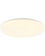 Brandende Brilliant Colden witte platte plafonniere voor de badkamer van 29 cm in diameter voorzien van een bewegingsmelder