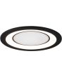 Trio Core 652610132 mat zwarte inbouwspot met in twee delen te schakelen led paneel met brandende ring