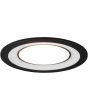 Trio Core 652610132 mat zwarte inbouwspot met in twee delen te schakelen led paneel met brandend centrum